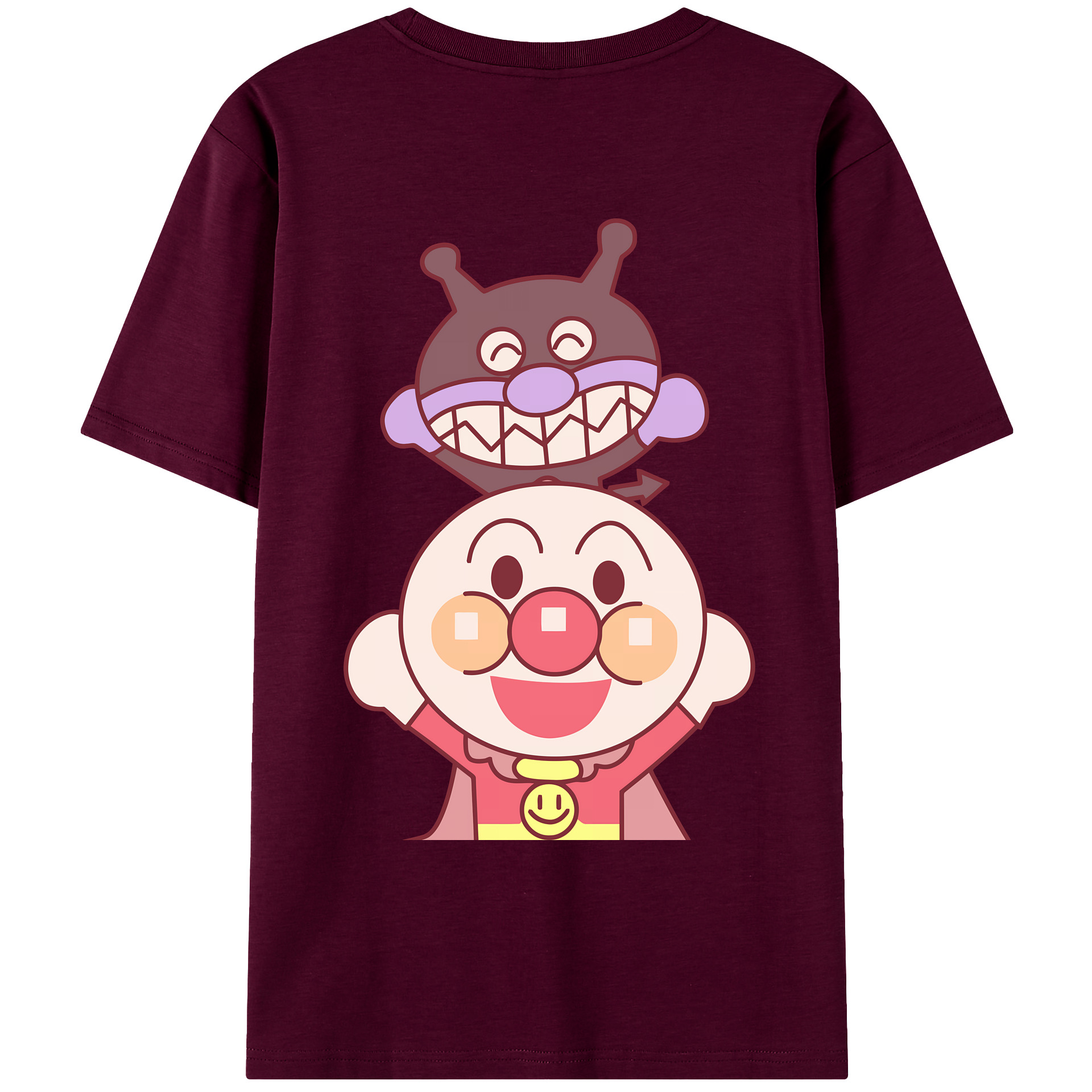 （画像用） アンパンマン Anpanman レディース半袖Tシャツ(バックプリント)